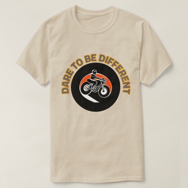 Camiseta Design de Motocicleta Ousado (Frente do Design)