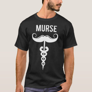 Camiseta Design De Muro Engraçado Para Enfermeira Masculin