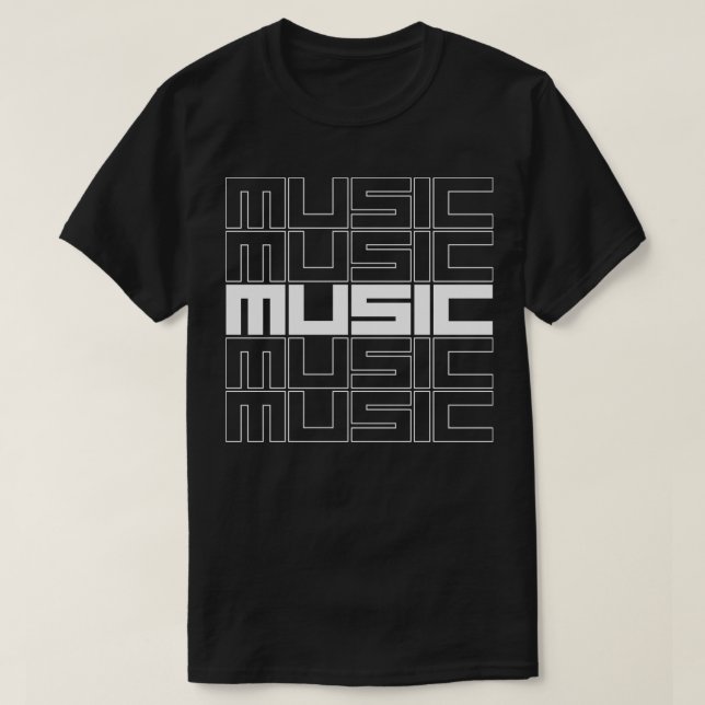 Camiseta design de música (Frente do Design)