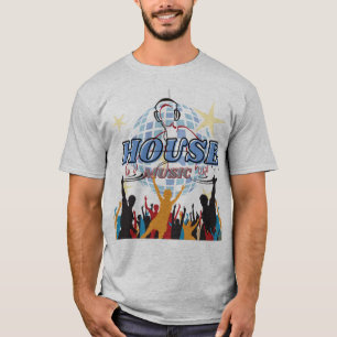 Camiseta Design DE MÚSICA DA CASA