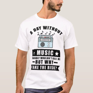 Camiseta Design de Música Divertido