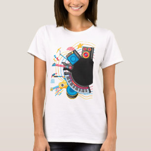 Camiseta Design de música muito bonita