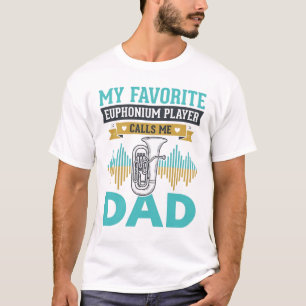 Camiseta Design de música vintage pai eufônio engraçado_1