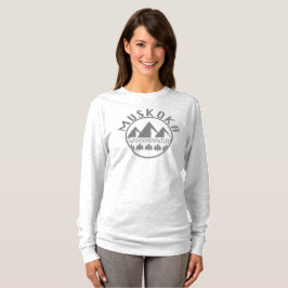 Camiseta Design de Muskoka - Camisa-T Básica de Capa Longa