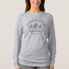 Camiseta Design de Muskoka - Camisa-T Básica de Capa Longa