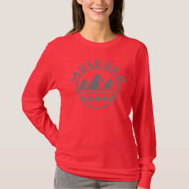 Camiseta Design de Muskoka - Camisa-T Básica de Capa Longa