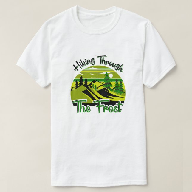 Camiseta Design de Natal com Retro Magnético de inverno (Frente do Design)