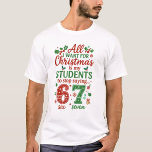 Camiseta Design de Natal de Professor Engraçado – “Tudo o q