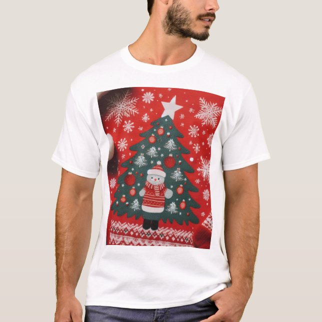 Camiseta Design de natal de T-Shirt (Frente)