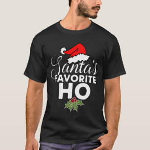 Camiseta Design de Natal engraçado - Ho favorito de Santas