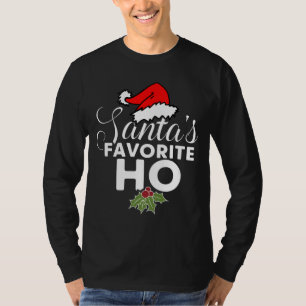 Camiseta Design de Natal engraçado - Ho favorito de Santas