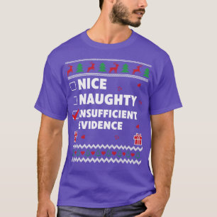 Camiseta Design de Natal Insuficiente para a Lista travessa