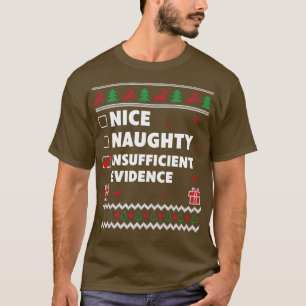 Camiseta Design de Natal Insuficiente para a Lista travessa