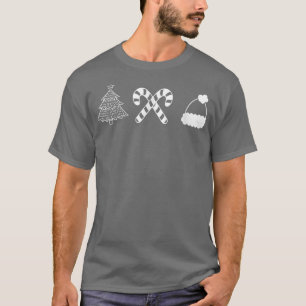Camiseta Design de Natal Mínimo