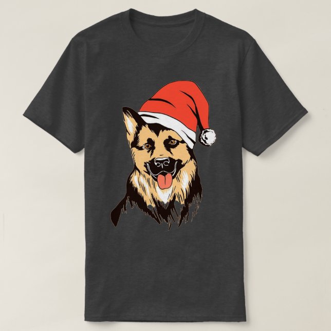 Camiseta Design de Natal para cães e mulheres (Frente do Design)