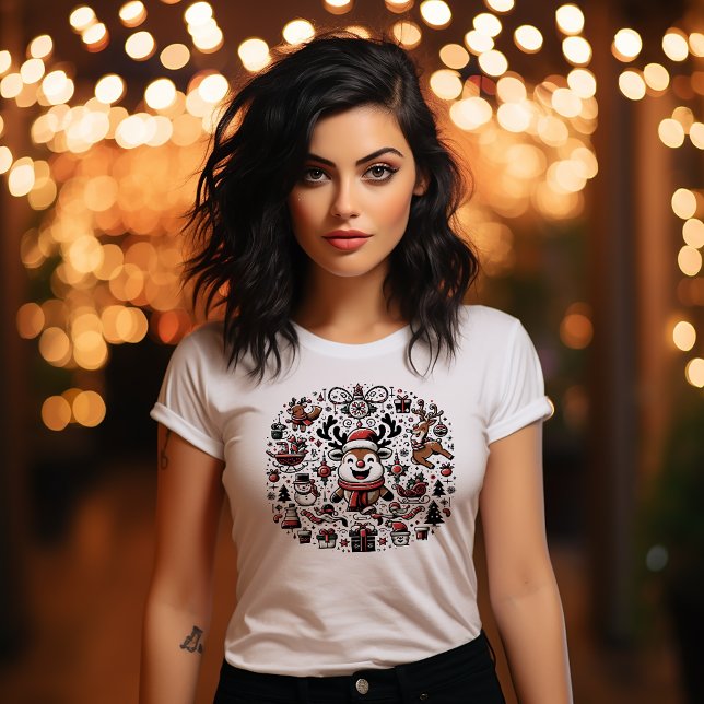 Camiseta Design de Natal T-Shirt (Criador carregado)