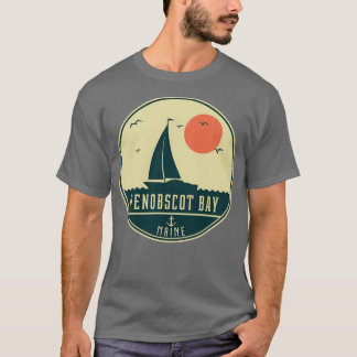 Camiseta Design de navegação de Penobscot Bay Maine