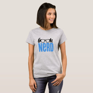 Camiseta Design de Nerd de Livro Gráfico