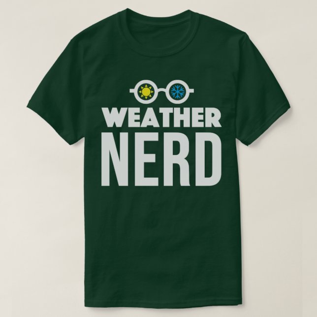 Camiseta Design de Nerd meteorológico para estudante de Met (Frente do Design)