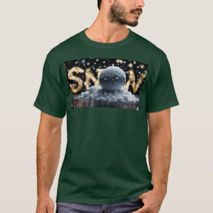 Camiseta Design de neve escrita