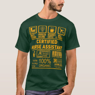 CAMISETA DESIGN DE NICE ASSISTENTE DE ENFERMEIROS CERTIFICA
