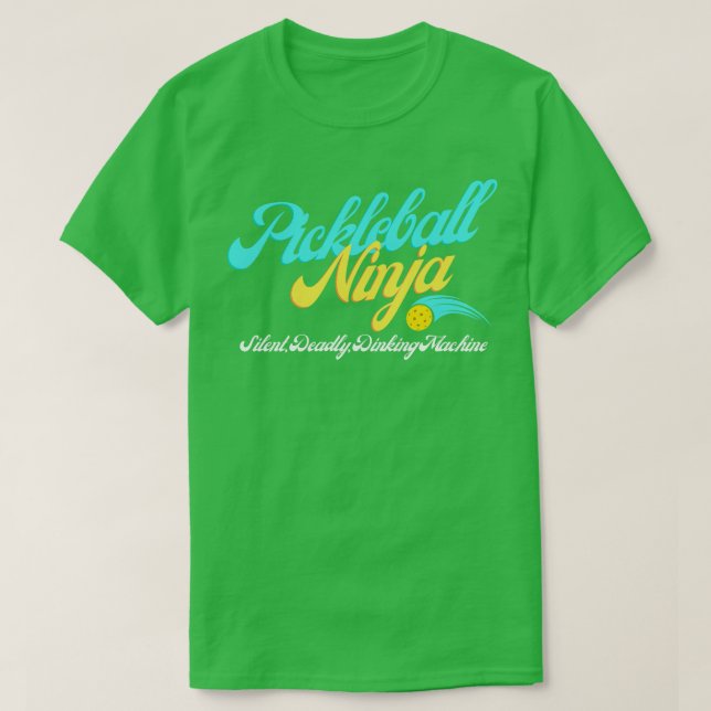 Camiseta Design de Ninja de Pickleball (Frente do Design)