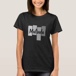 Camiseta Design de Nome de Script Moderno - Minimalista Pre