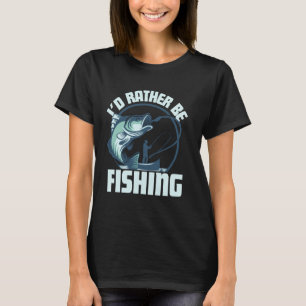 Camiseta Design de Novidade de Pesca Engraçado para Homens