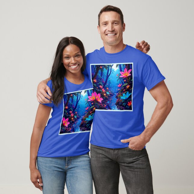 Camiseta Design de Oásis da Selva Eetérea (Unissex)