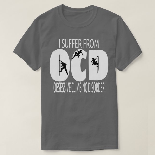 Camiseta DESIGN de OCD I sofre de perturbação obsessiva de  (Frente do Design)