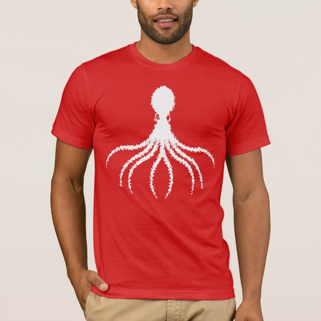 Camiseta Design de Octopus Distante - Bella+Canvas Jersey S (Frente)