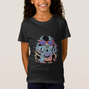 Camiseta Design de Óculos de Sol de Cachorro Newfoundland L