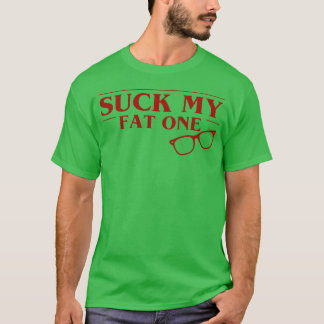 Camiseta Design de Óculos Vermelhos Negritos com Citação Re