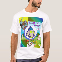 Camiseta Design de Odisseia Galáctica