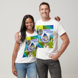Camiseta Design de Odisseia Galáctica