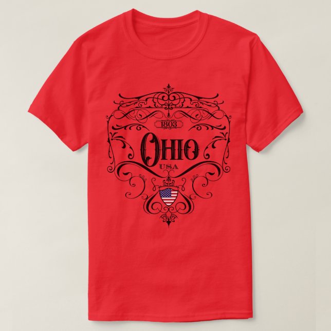Camiseta Design de Ohio Vintage (Frente do Design)