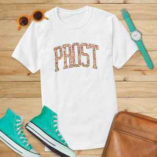 Camiseta Design de Oktoberfest Prost para Fã de Festa de Ce