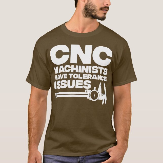 Camiseta Design de Operador CNC Funny para Máquina de Pai M (Frente)