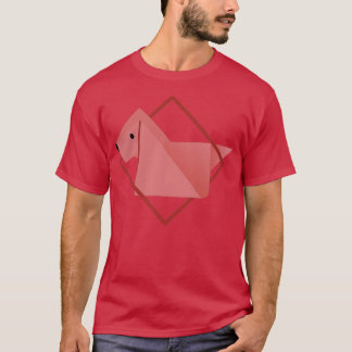 Camiseta Design de origami de cão
