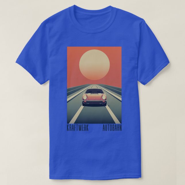 Camiseta Design de origem retrô estético do Kraftwerk Autob (Frente do Design)