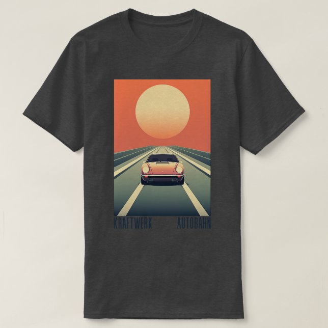 Camiseta Design de origem retrô estético do Kraftwerk Autob (Frente do Design)