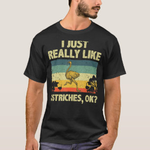Camiseta Design De Ostrich Engraçado Para Homens Mulheres C
