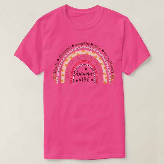 Camiseta Design de outono bonito (Frente do Design)