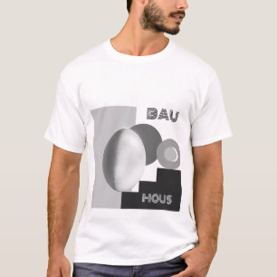 Camiseta Design de Ovo Branco Moderno Bauhaus Personalizado