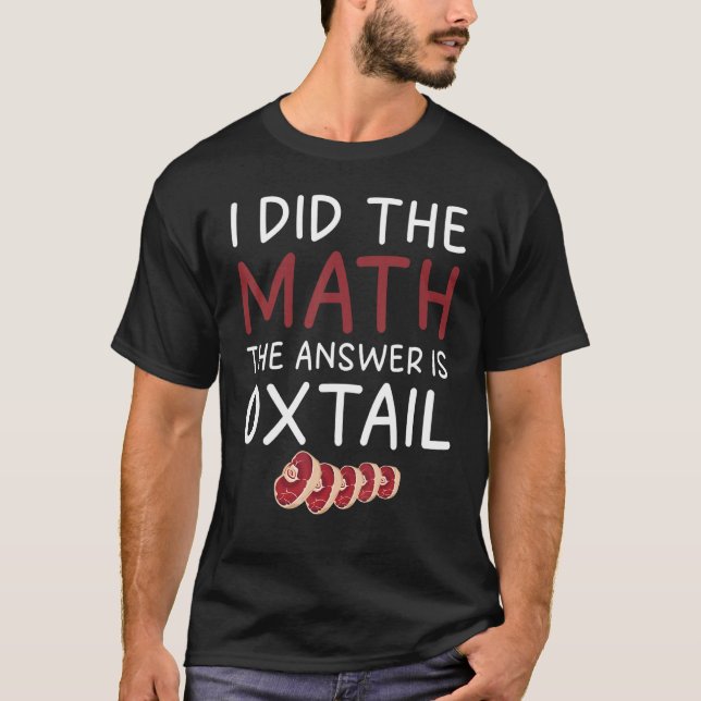 Camiseta Design de Oxtail Roupa (Frente)
