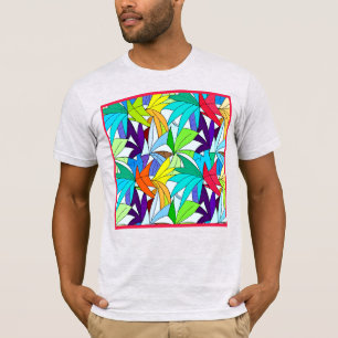Camiseta Design de padrão de Abstrato colorida