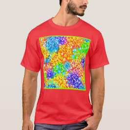 Camiseta Design de padrão de Abstrato colorida