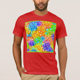 Camiseta Design de padrão de Abstrato colorida