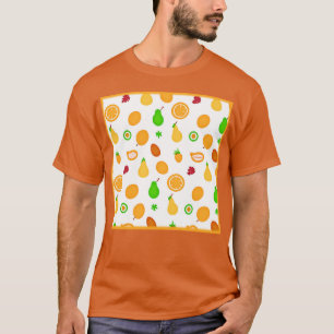 Camiseta Design de Padrão do Fruta Exótico