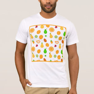Camiseta Design de Padrão do Fruta Exótico